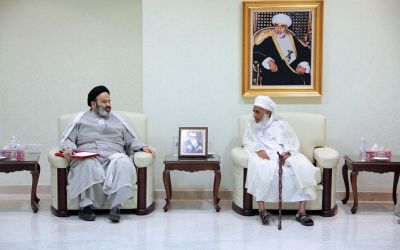 سماحة المفتي يلتقي رئيس جامعة الأديان والمذاهب الإيرانية